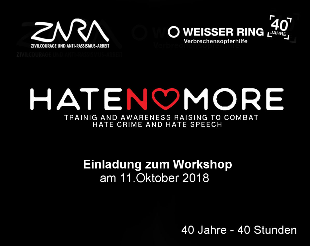 Hate No More Einladung